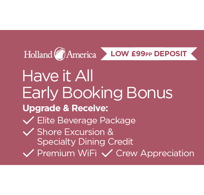 Holland America Line offer
